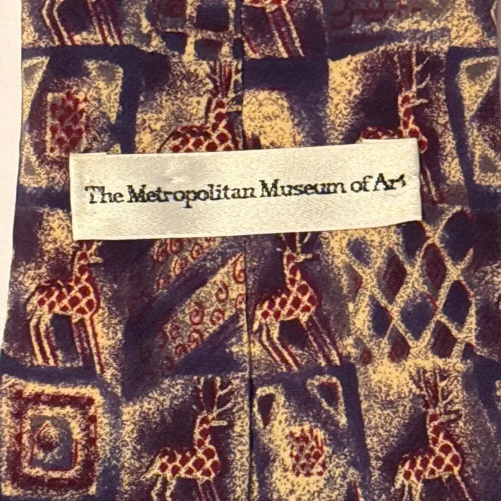 METROPOLITAN MUSEUM of ART Masterworks Collection Silk Animal Tie 57